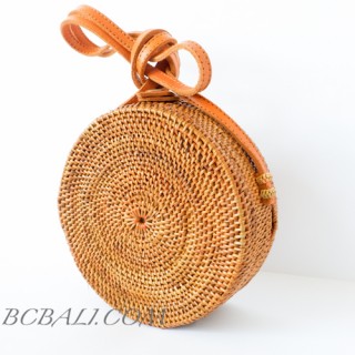 Around Circle Ata Rattan Balinese Bags hand woven